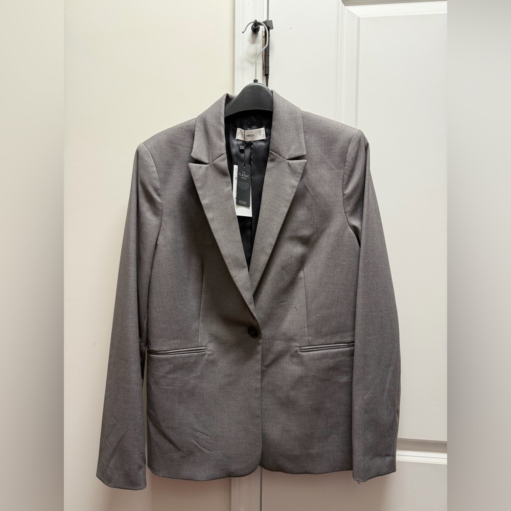 Mango Classic Gray Blazer